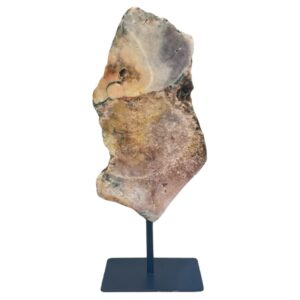 Amethist roze schijf gepolijst op voet nr.20