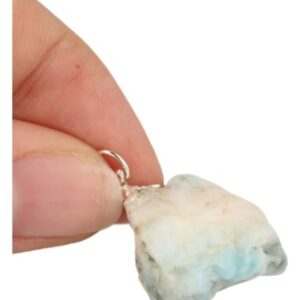 Larimar edelsteenhanger groot (3-4 cm)