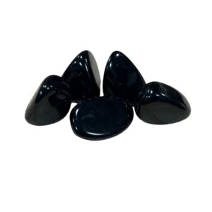 Obsidiaan zilver trommelstenen 250 gr. (mt3)