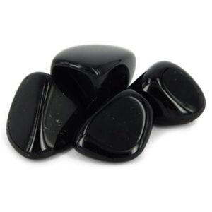 Obsidiaan zwart 500 gr. trommelstenen (mt3)