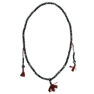 Mala ketting been zwart/wit ohm 35 cm