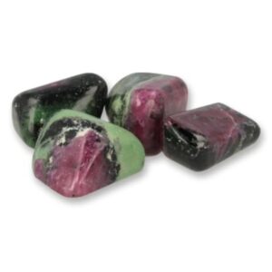 Robijn in Zoisiet 500 gr. trommelstenen (mt3)