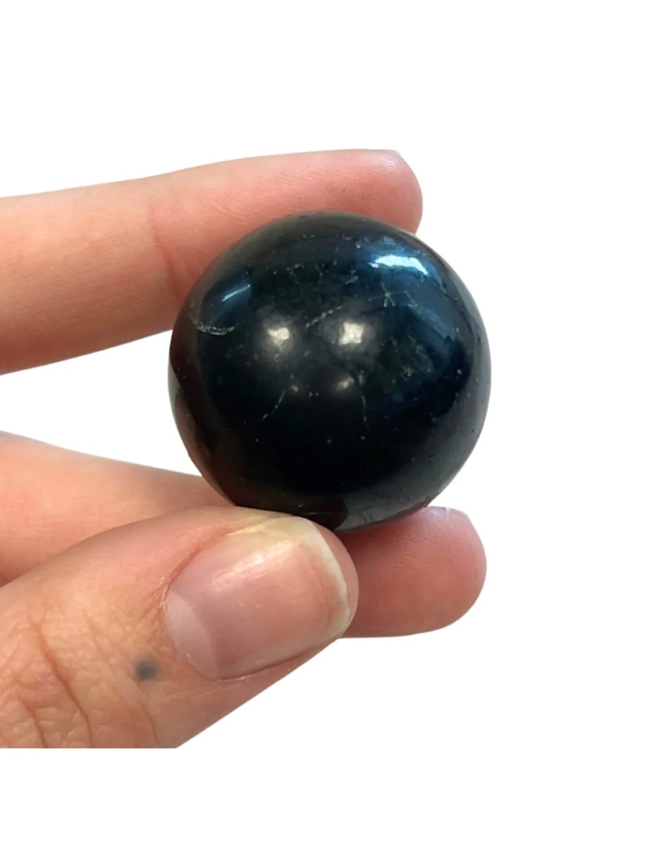 Shungit edelsteen bol 30 mm - Afbeelding 3