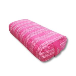 YogaStyles Bolster ovaal roze & wit