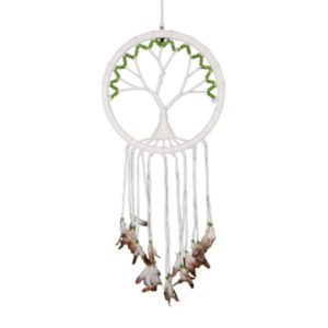 Dromenvanger - Tree of life groene kralen 7 cm - Dreamcatcher