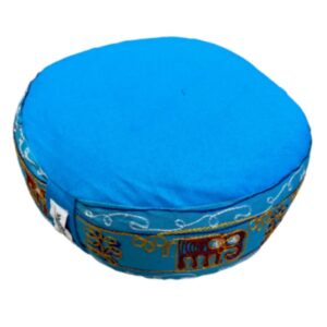 YogaStyles Meditatiekussen - olifant - turquoise - gevuld met boekweit