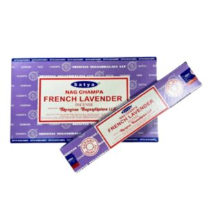 French Lavender wierook 15 grams Satya - doos van 12 st.