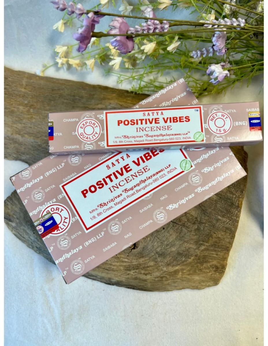 Positive Vibes wierook 15 grams Satya - doos van 12 st. - Afbeelding 2