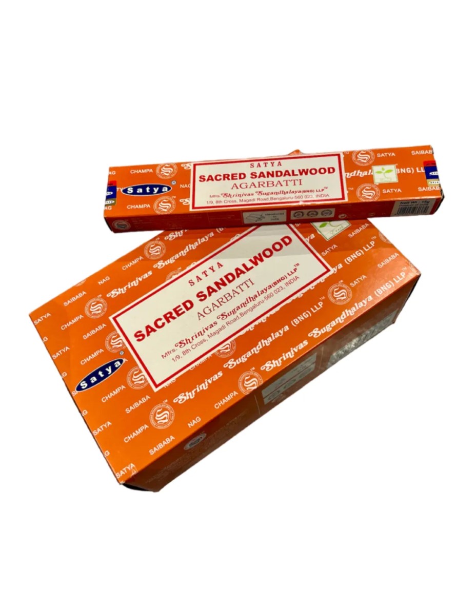 Sacred Sandalwood wierook stokjes 15 grams Satya